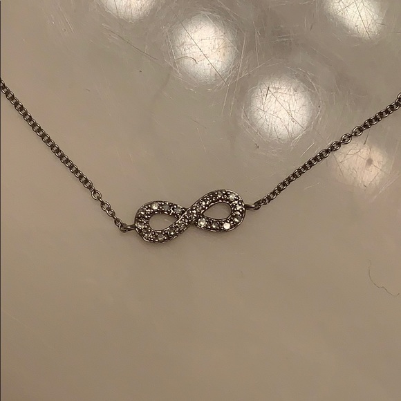 • Diamond Infinity Necklace • - Picture 2 of 6